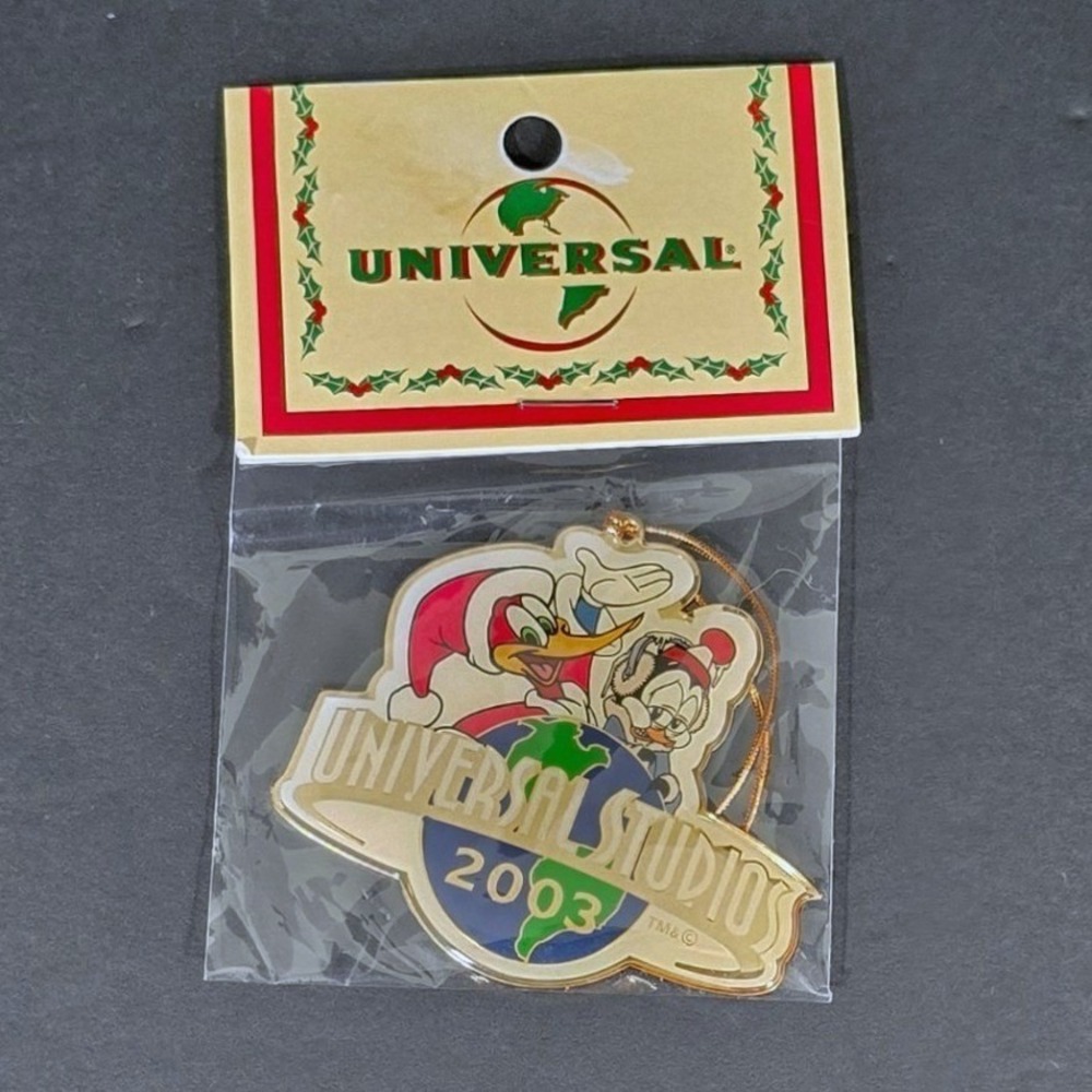 Universal Studios 2003 Woody Woodpecker & Chilly Willy Christmas Ornament Sealed